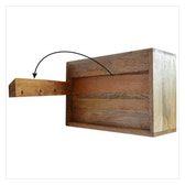 Oak-ish Wall Mounted Bedside Table | Wall-Mounted