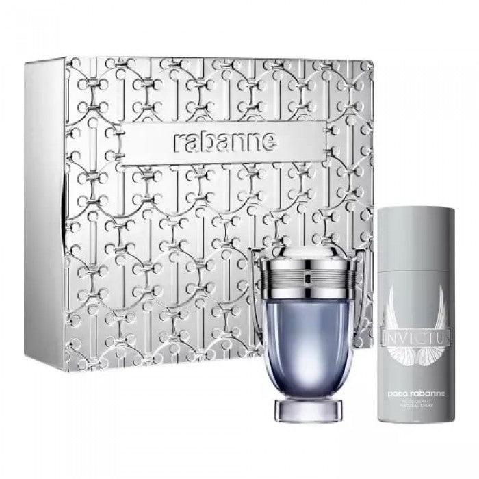 Paco Rabanne Invictus Gift Set 100ml EDT + 150ml Deodorant Spray