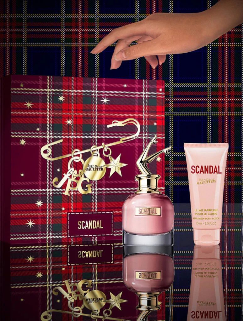 Jean Paul Gaultier Scandal Gift Set 80ml EDP + 75ml Body Lotion + 10ml EDP