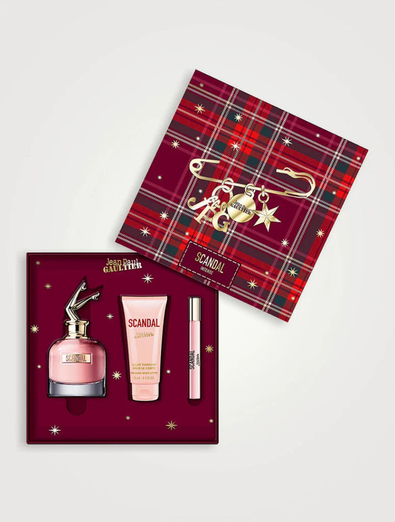 Jean Paul Gaultier Scandal Gift Set 80ml EDP + 75ml Body Lotion + 10ml EDP