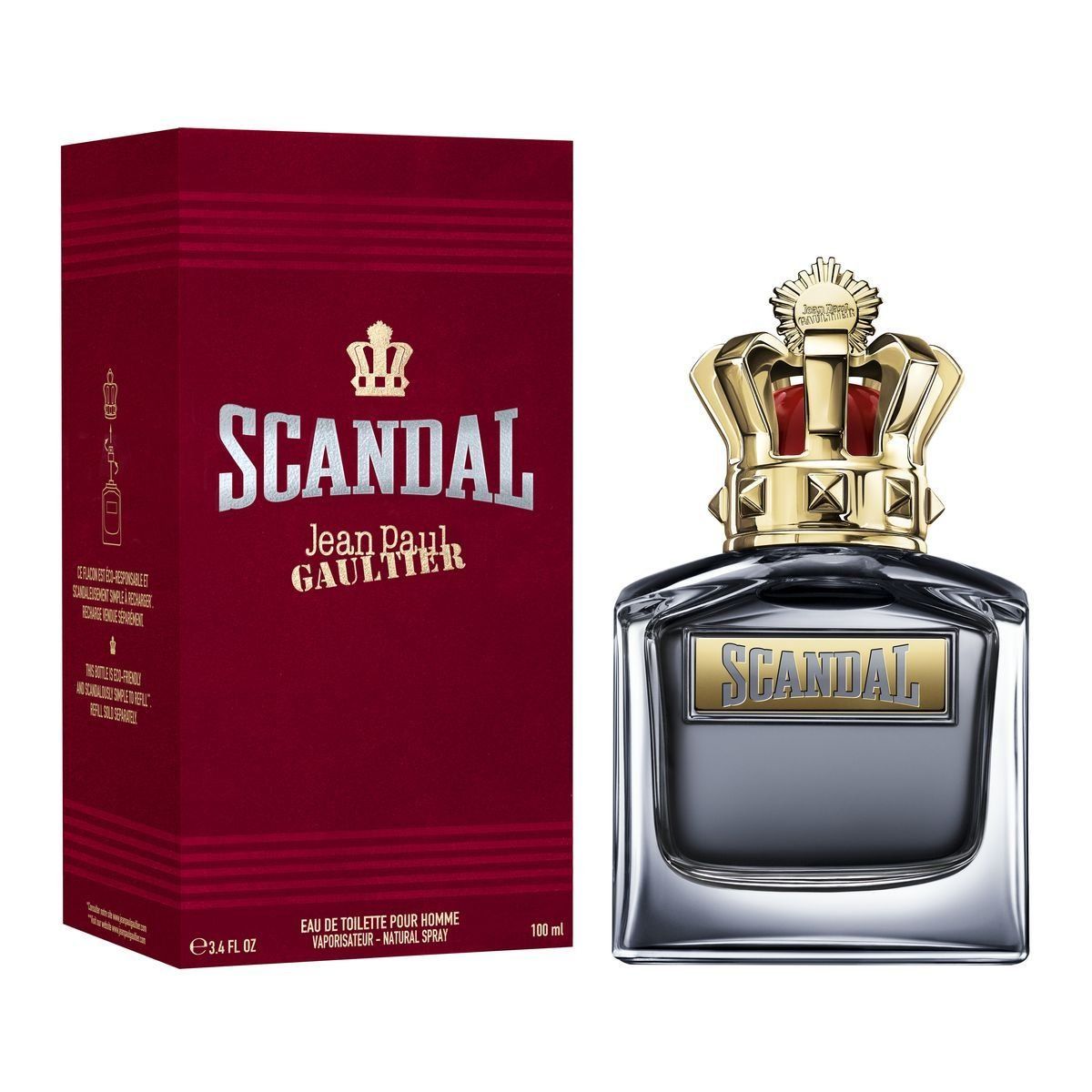 Jean Paul Gaultier Scandal Pour Homme Eau de Toilette 100ml Refillable Spray