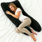 U Shaped Pillowcase Black
