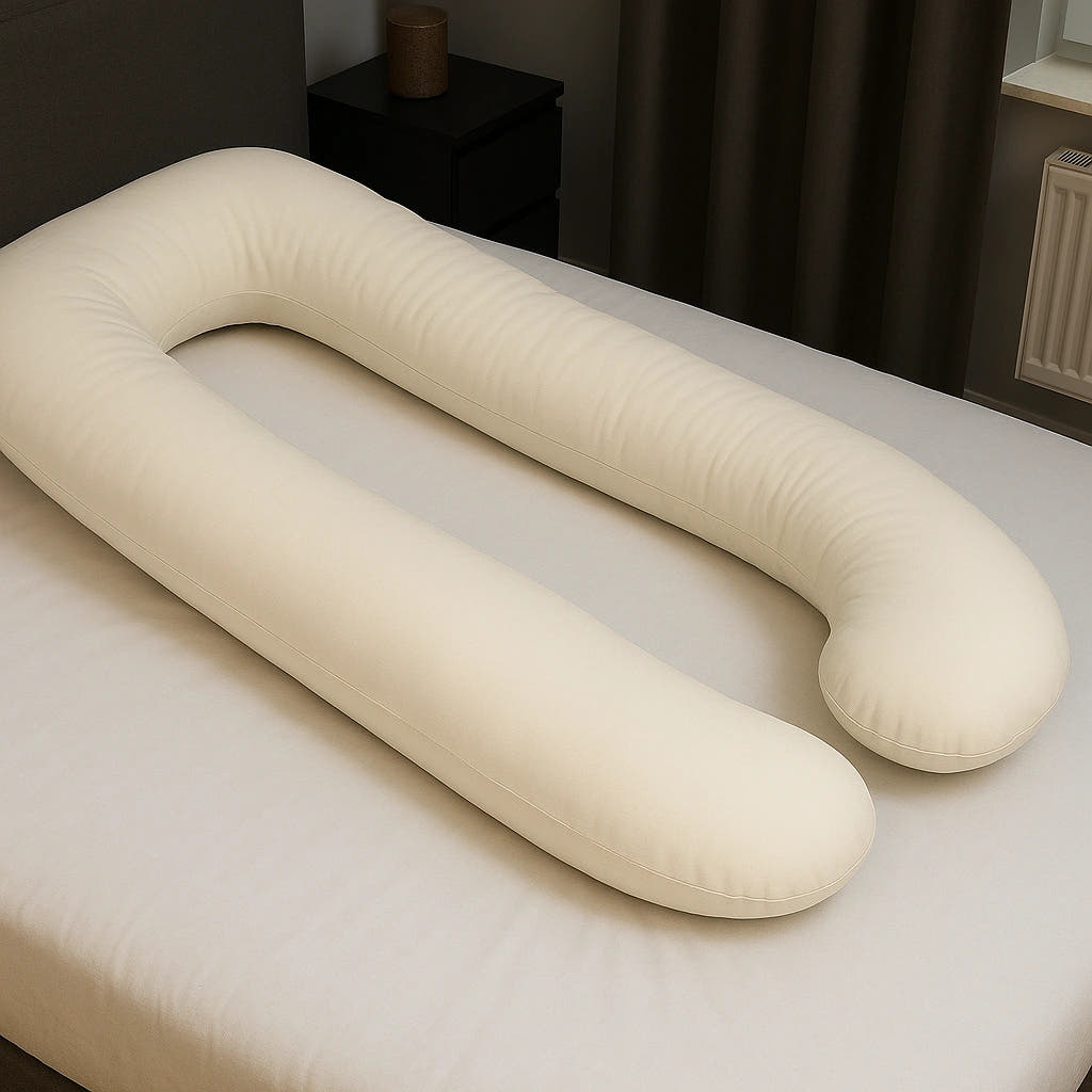 U Shaped Pillowcase White