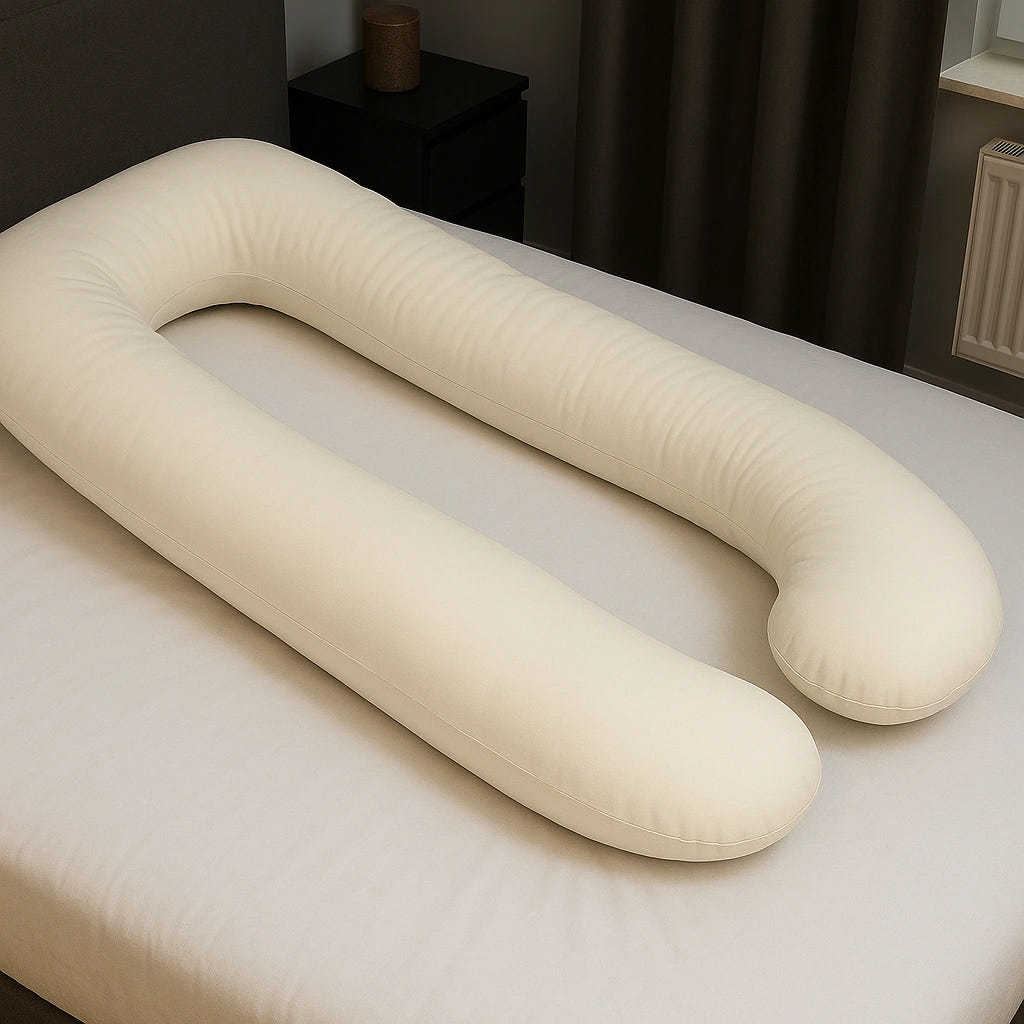 U Shaped Pillowcase White