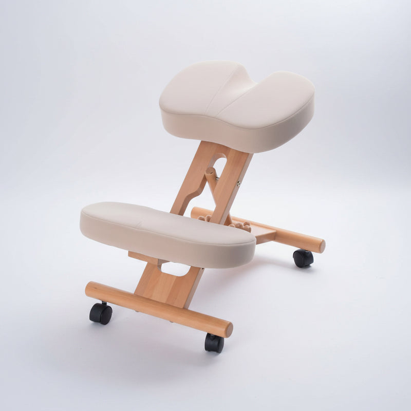 Solid Beech Wood Ergonomic Kneeling Chair – UK Handmade