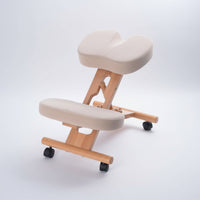 Solid Beech Wood Ergonomic Kneeling Chair – UK Handmade