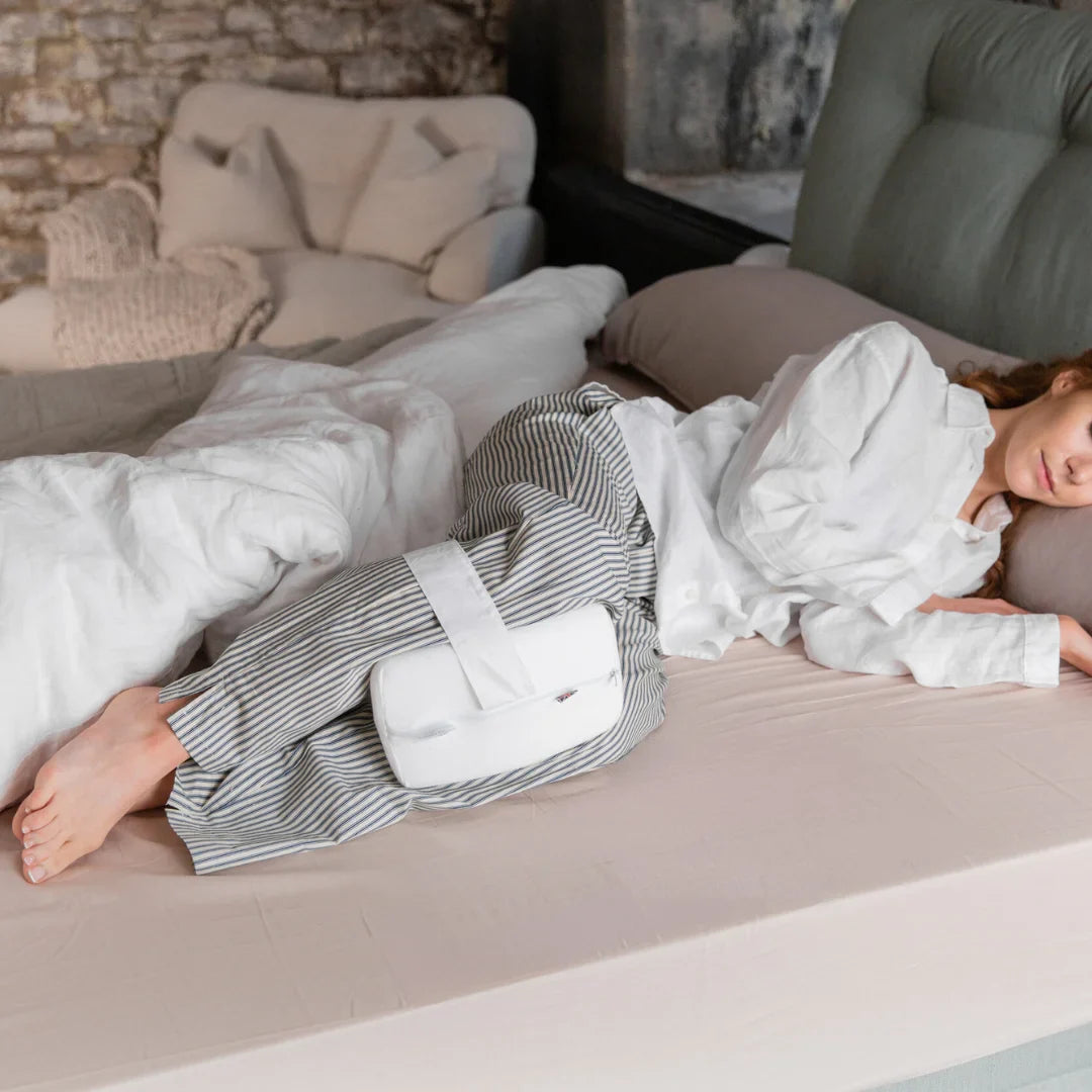 Slumber Bliss - Memory Foam Knee Pillow with Customizable Comfort Strap