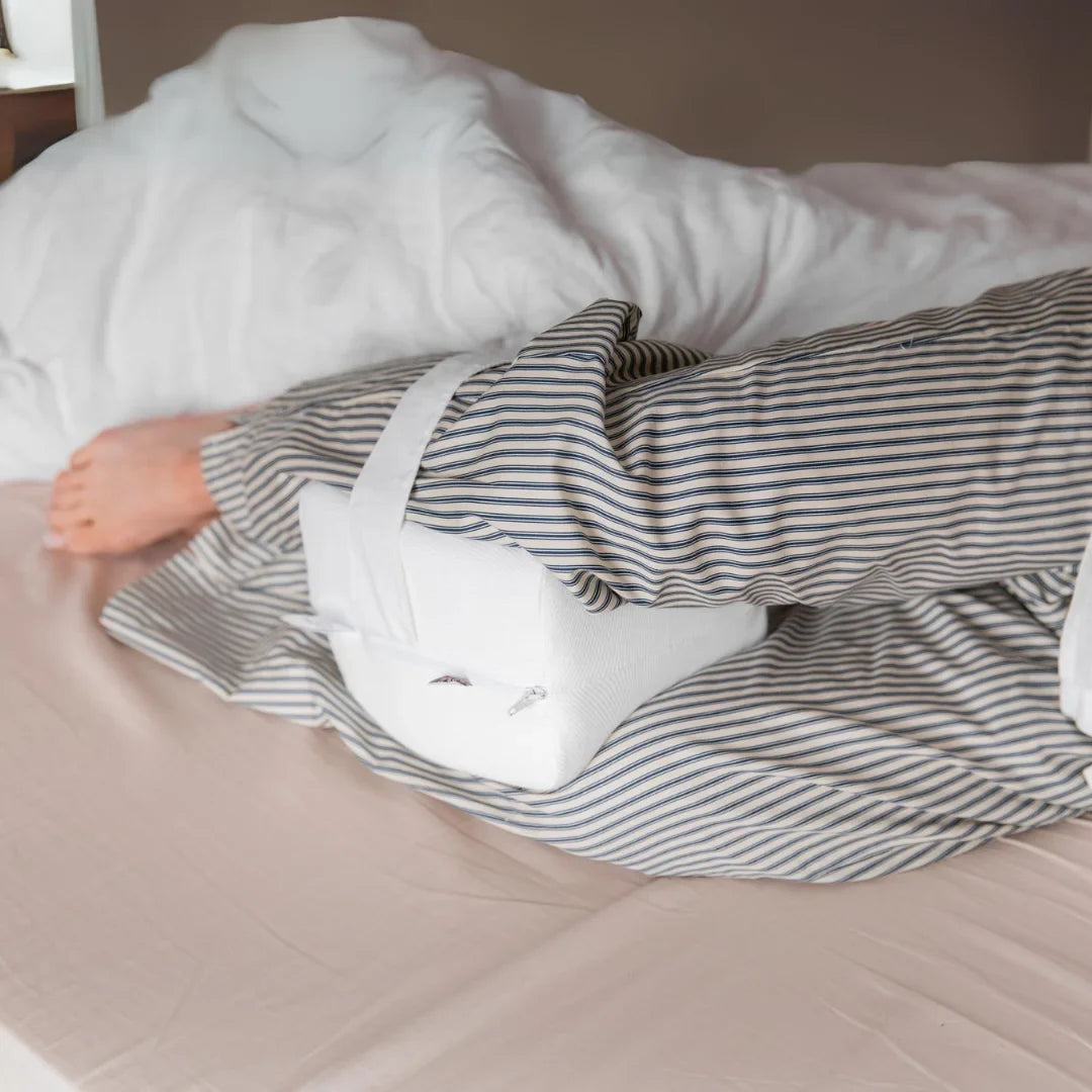 Slumber Bliss - Memory Foam Knee Pillow with Customizable Comfort Strap