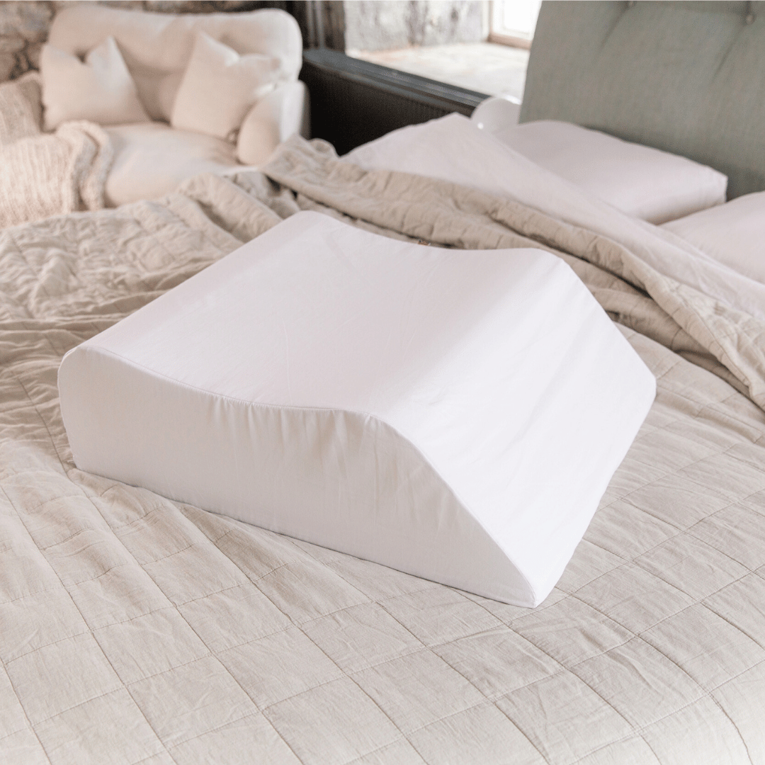 Leg Elevation Pillow | Contoured Foam Leg Support Wedge Cushion