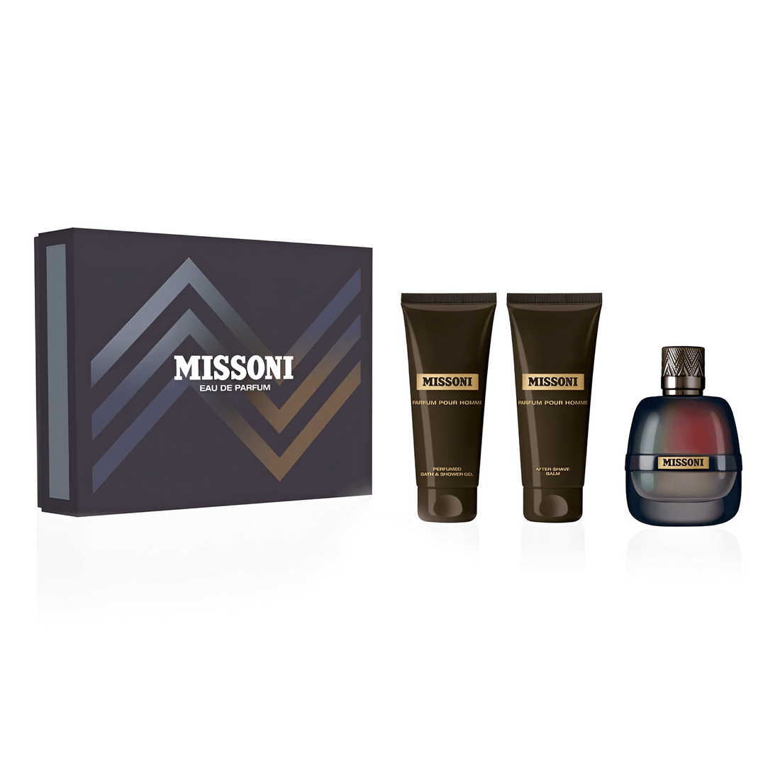 Missoni Pour Homme Gift Set 100ml EDP + 100ml Aftershave Balm + 100ml Shower Gel