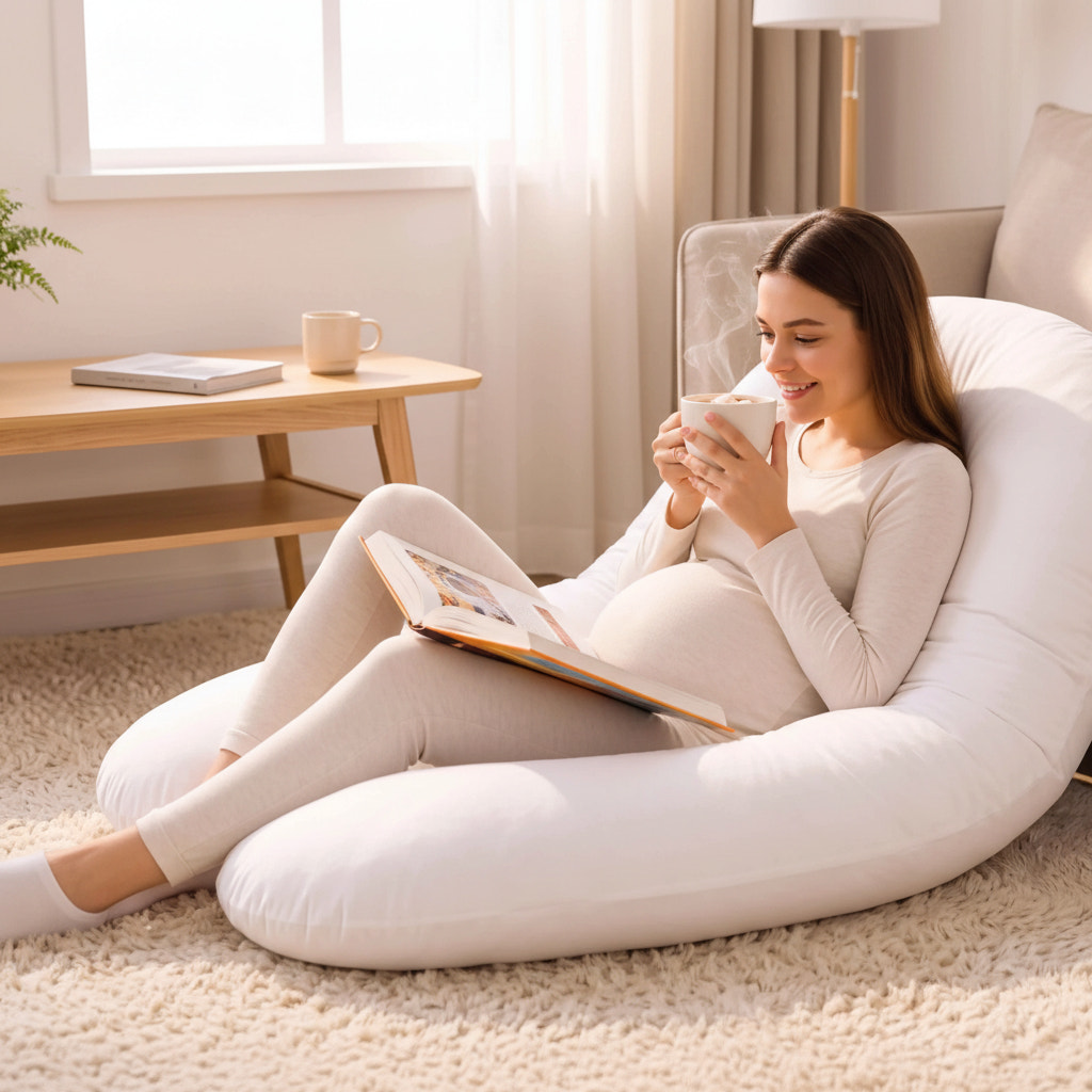 Full Body Pregnancy Pillow with Washable Cover