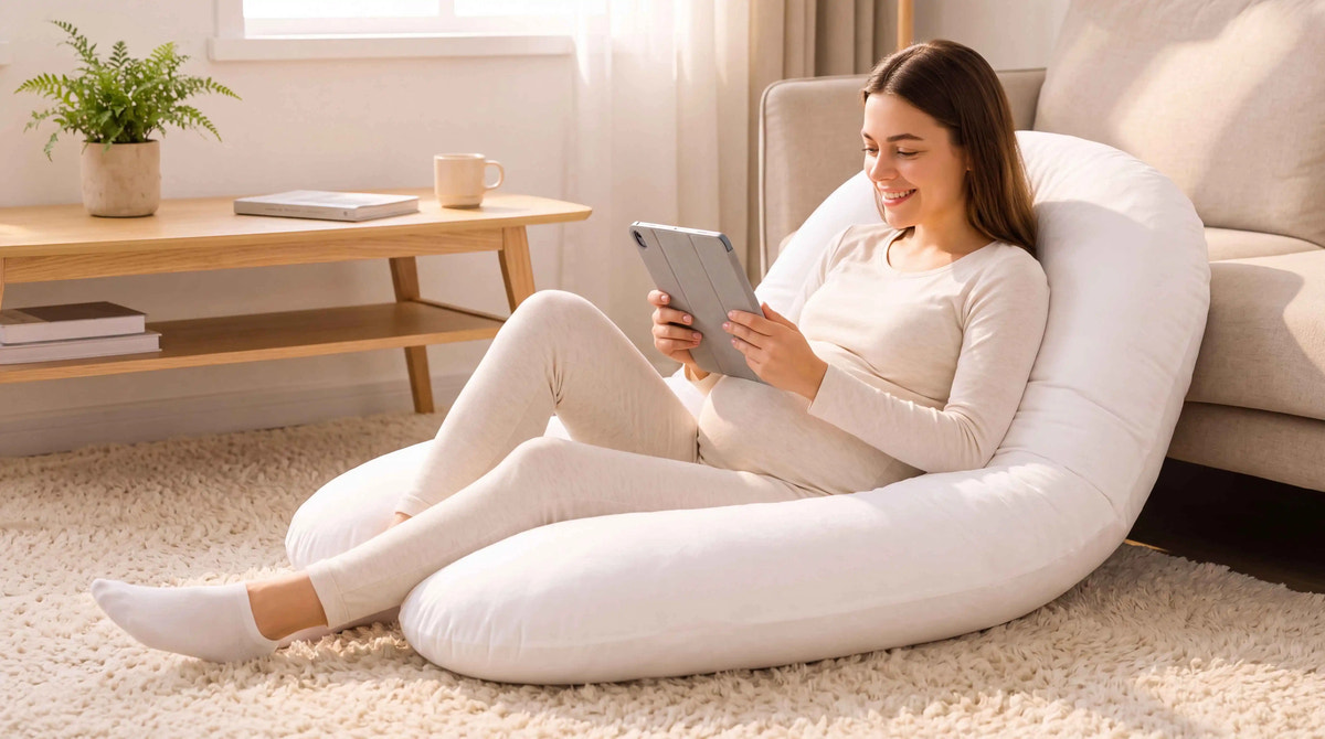 Full Body Pregnancy Pillow with Washable Cover