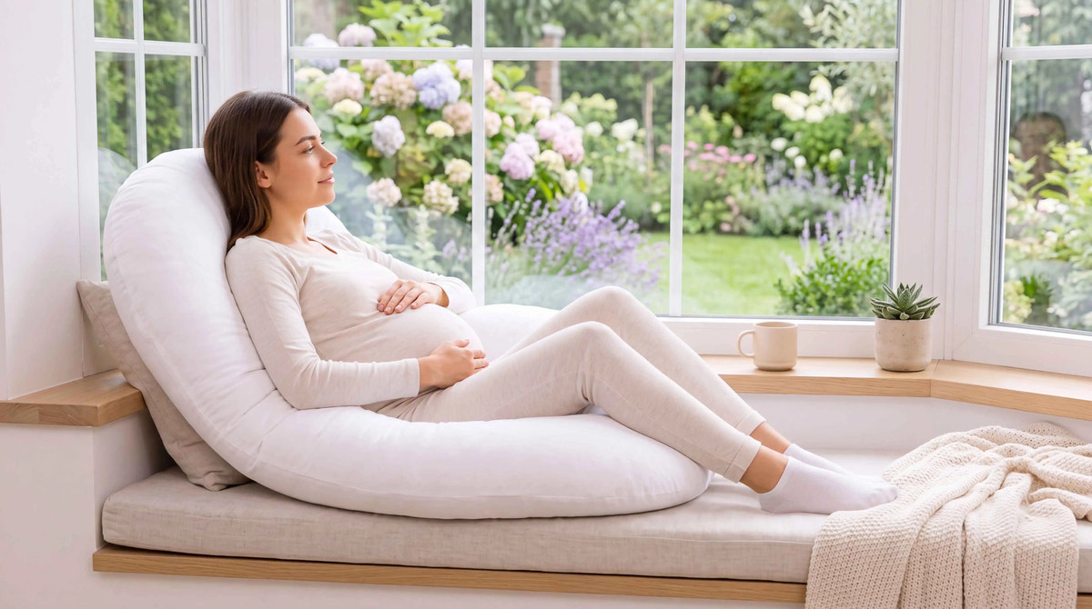 Full Body Pregnancy Pillow with Washable Cover