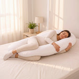 Full Body Pregnancy Pillow with Washable Cover
