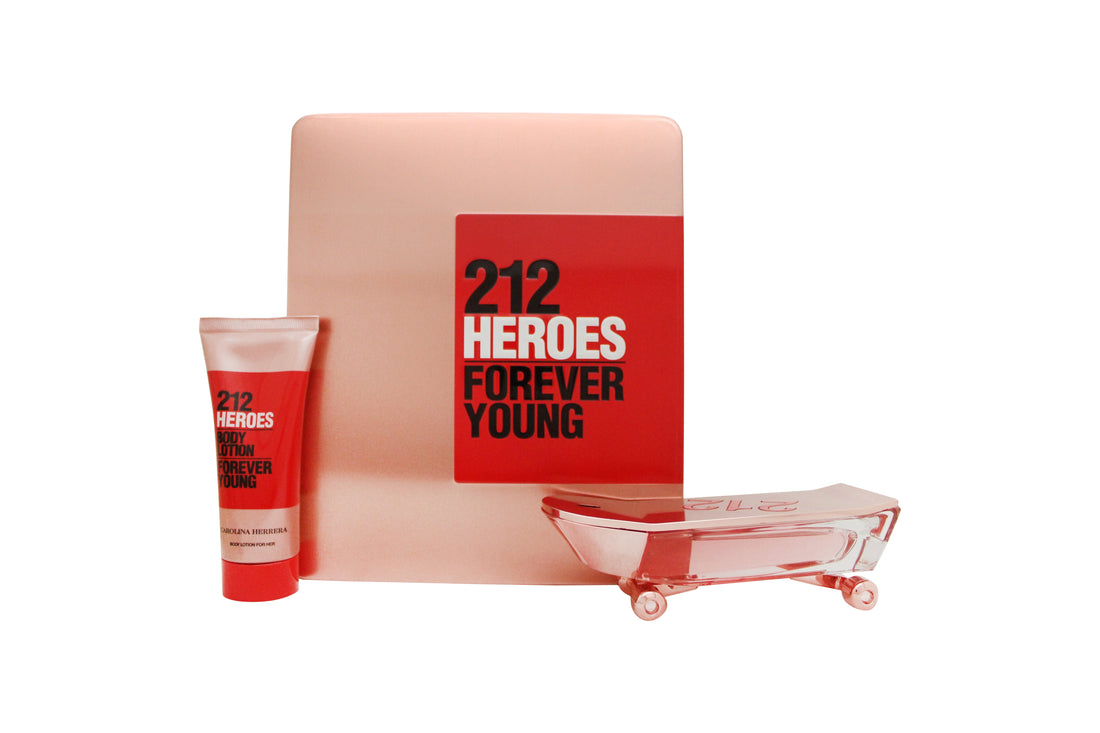 Carolina Herrera 212 Heroes Forever Young Gift Set 80ml Eau de Parfum + 100ml Body Lotion