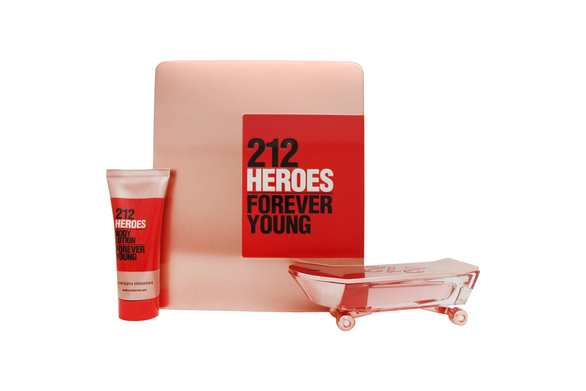 Carolina Herrera 212 Heroes Forever Young Gift Set 80ml Eau de Parfum + 100ml Body Lotion