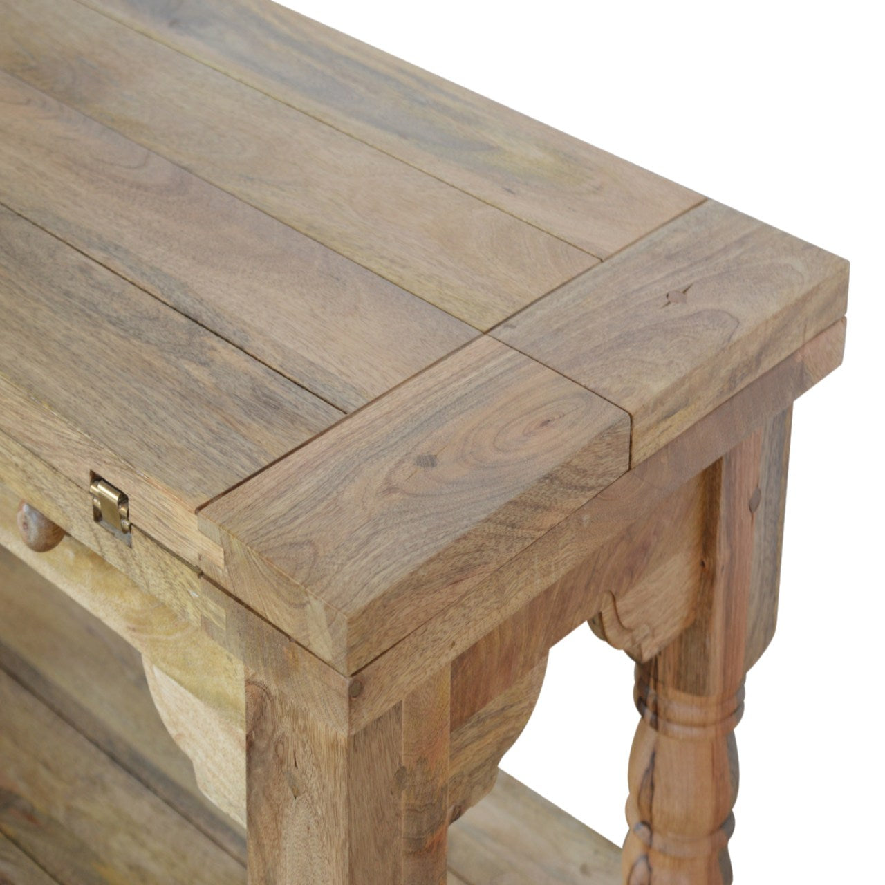 Granary Royale Trilogy Coffee Table | Distressed Oak Solid Mango Wood