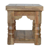 Granary Royale Trilogy Coffee Table | Distressed Oak Solid Mango Wood