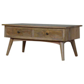 Nordic Style 2-Drawer Coffee Table