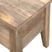 Solid Wood Lid Up Storage Bench | Oak Mango Wood Hidden Storage