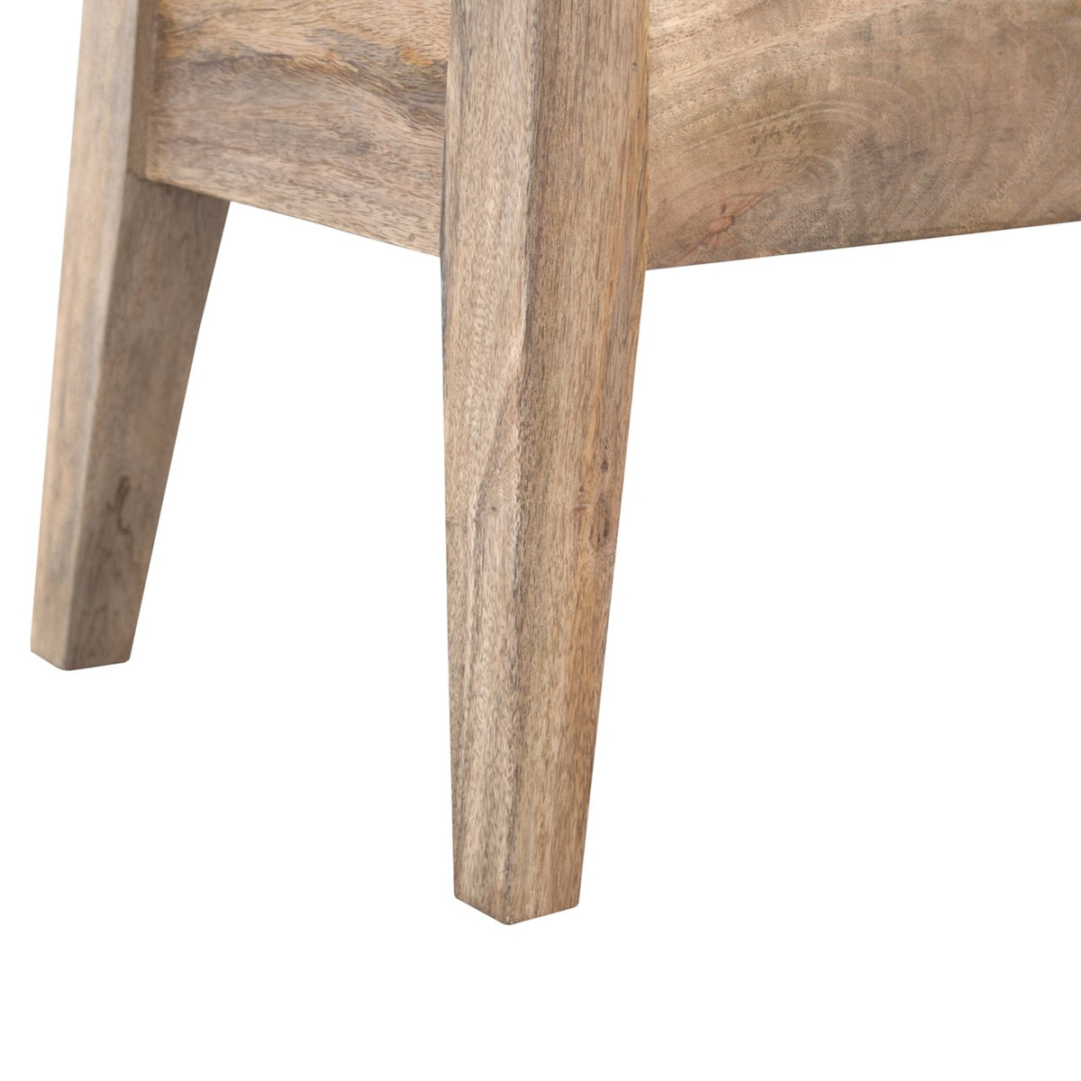 Solid Wood Lid Up Storage Bench | Oak Mango Wood Hidden Storage