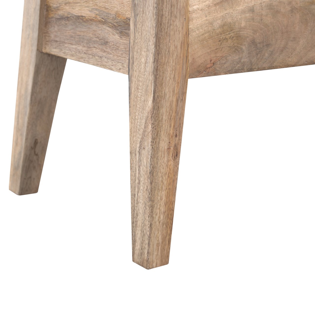 Solid Wood Lid Up Storage Bench | Oak Mango Wood Hidden Storage