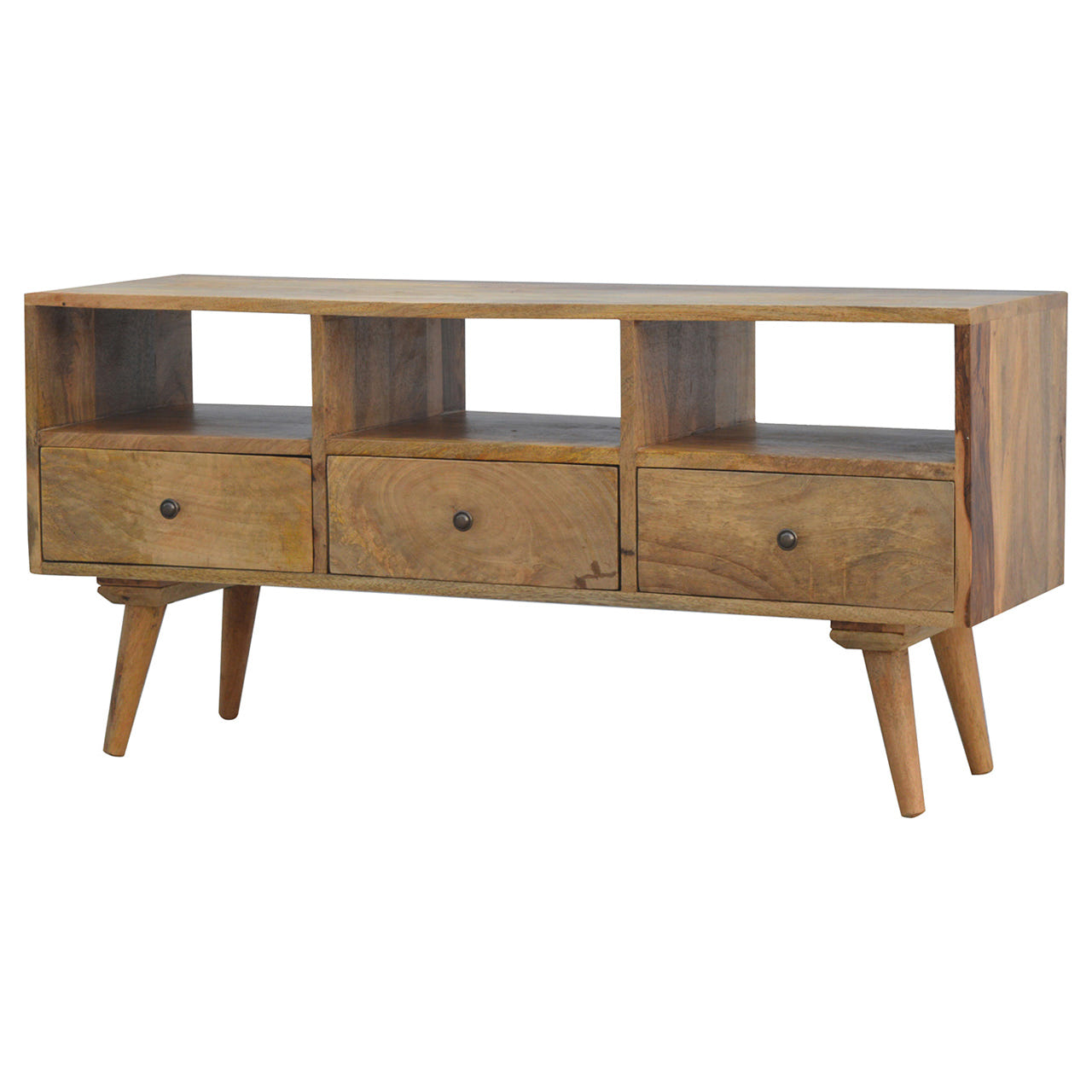 Nordic Style TV Unit with 3-Drawers Chest of Drawers