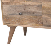 Oak-ish Multi Drawer Media Unit