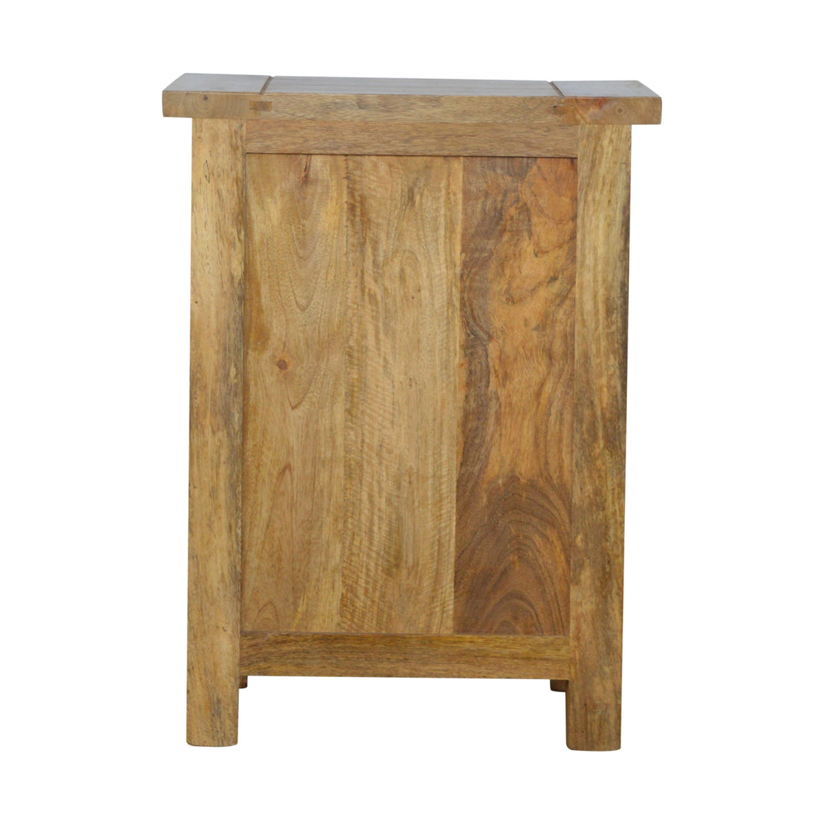 Country 3-Drawer Bedside Table | Oak-Ish Solid Mango Wood