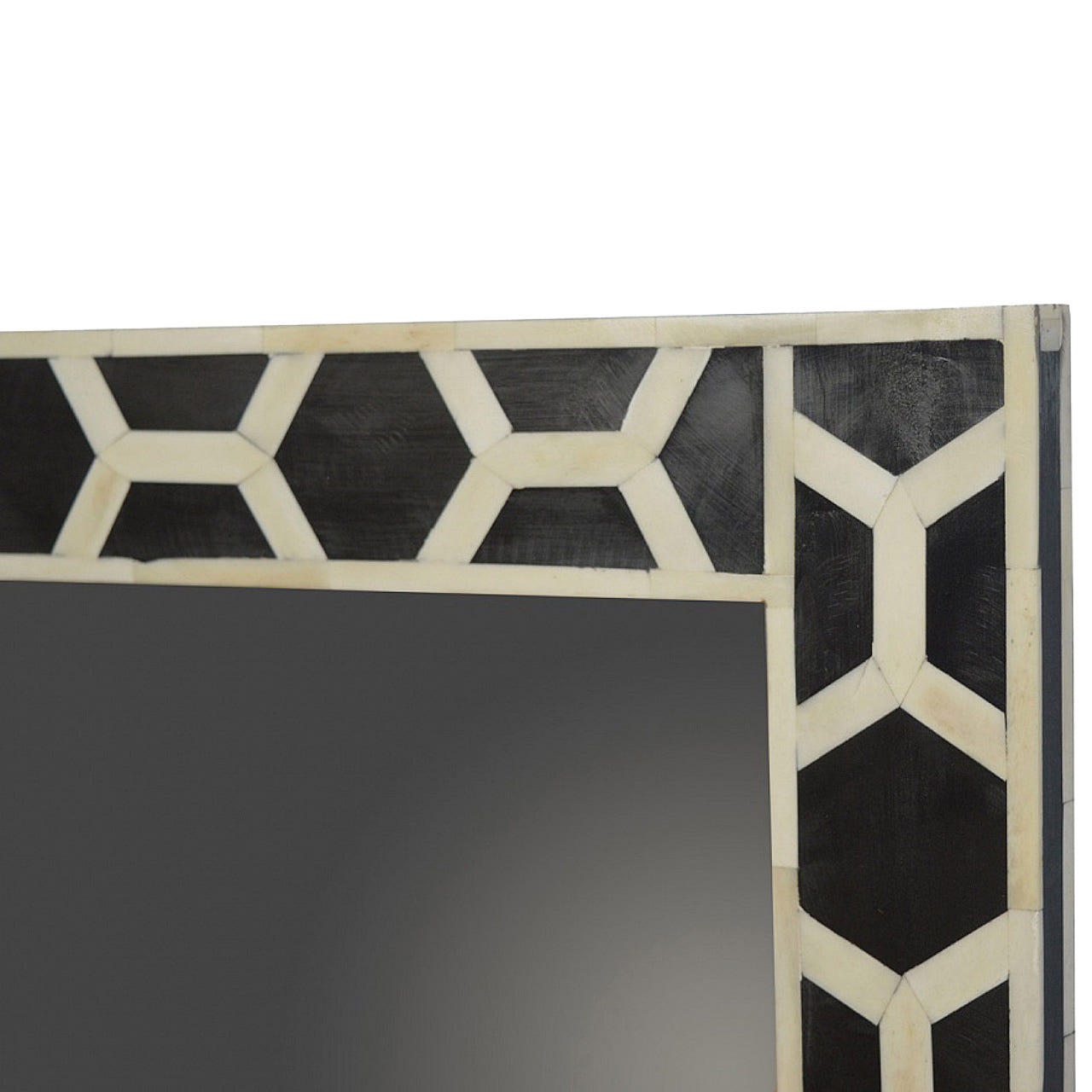 Square Bone Inlay Mirror
