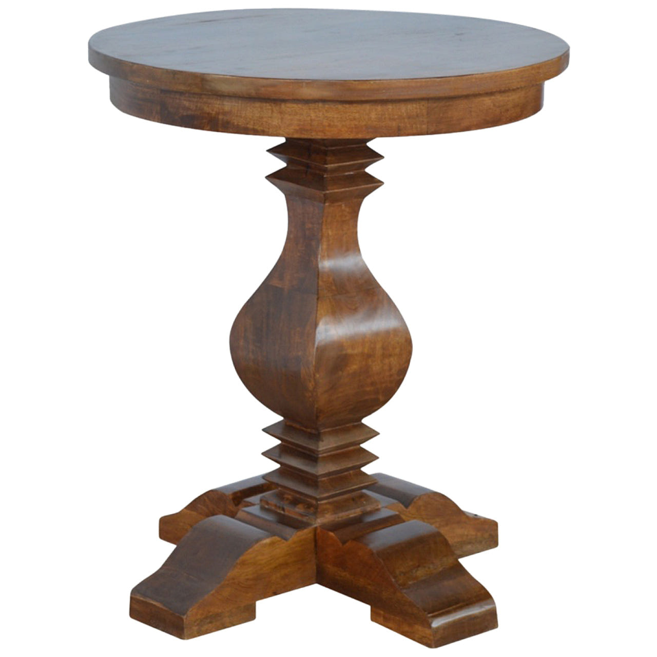 Round Pedestal Tea Table Accent Piece Default Title