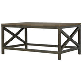 Industrial Cross Metal Oatmeal Coffee Table