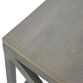 Industrial Cross Metal Oatmeal Coffee Table
