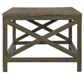 Industrial Cross Metal Oatmeal Coffee Table