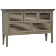 Grey Wash 5 Shutter Buffet Chest of Drawers