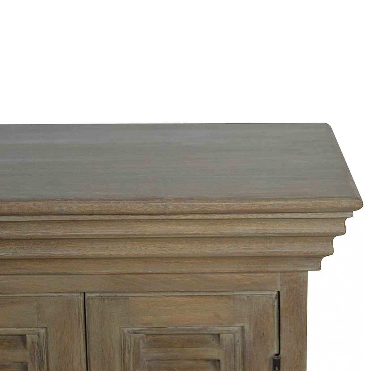 Grey Wash Shutter TV Cabinet