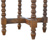 Mango Wood Small Round Tea Table Accent Piece