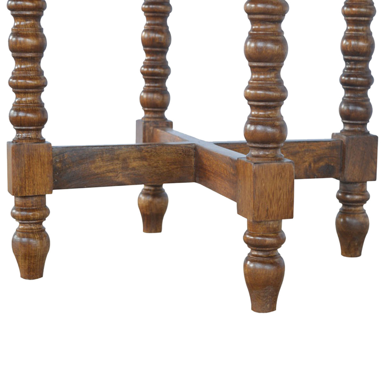 Mango Wood Small Round Tea Table Accent Piece