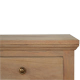 3-Drawer Mango Wood Bedside Table