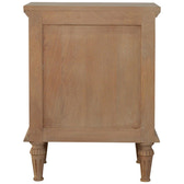 3-Drawer Mango Wood Bedside Table