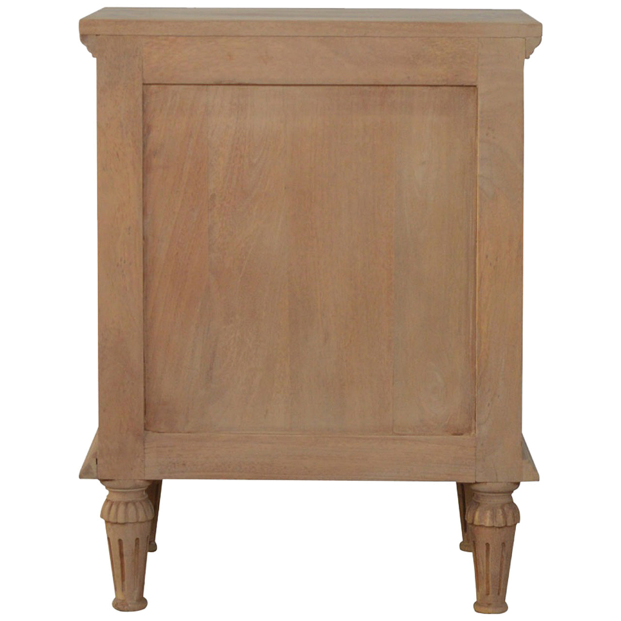 3-Drawer Mango Wood Bedside Table