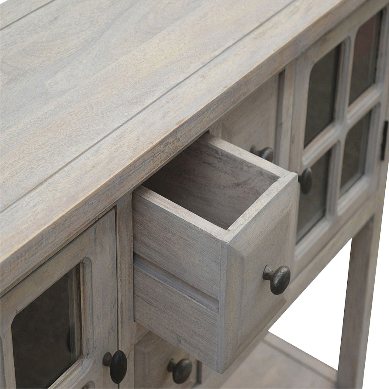 Stone Wash Glazed Console Table