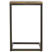 Industrial Small End Table Accent Piece