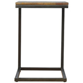 Industrial Small End Table Accent Piece