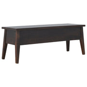 Walnut Hallway Storage Bench | Hidden Storage