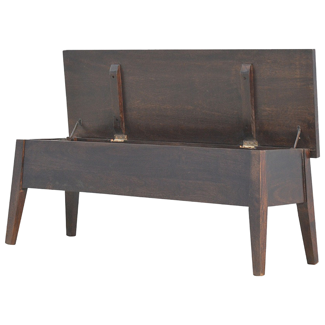 Walnut Hallway Storage Bench | Hidden Storage
