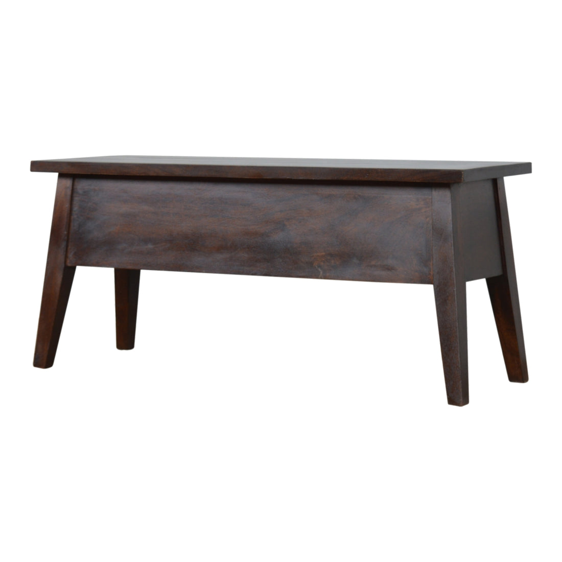 Chestnut Lid Up Storage Bench | Hidden Storage