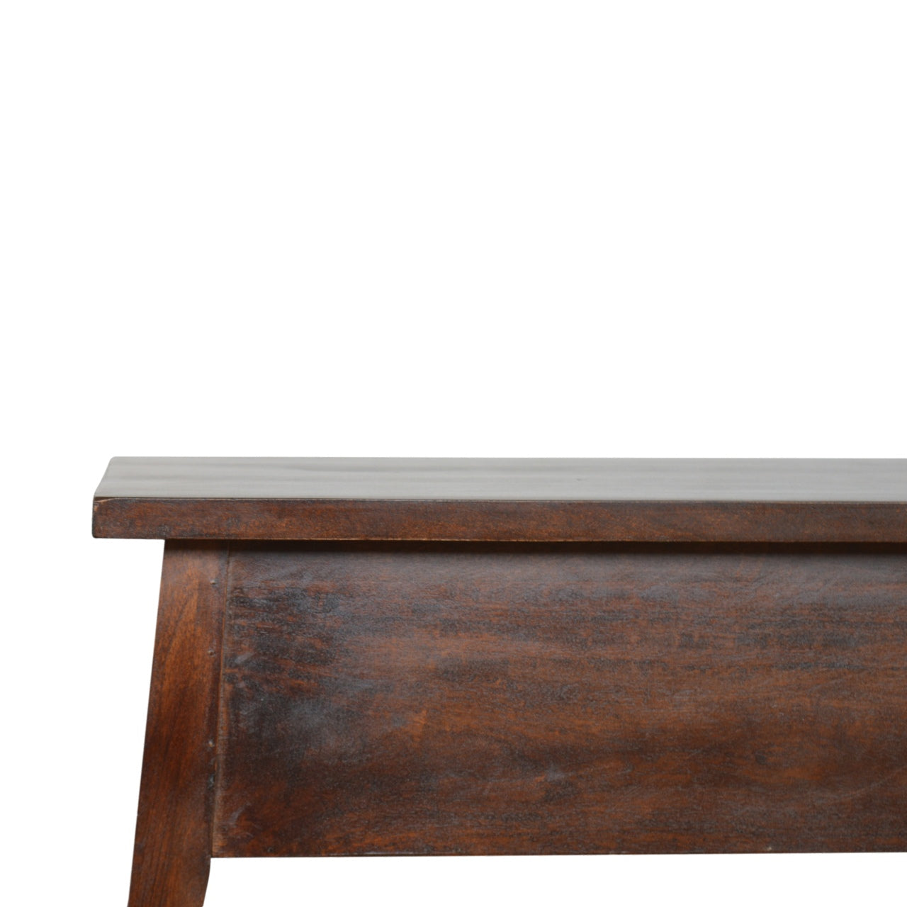Chestnut Lid Up Storage Bench | Hidden Storage