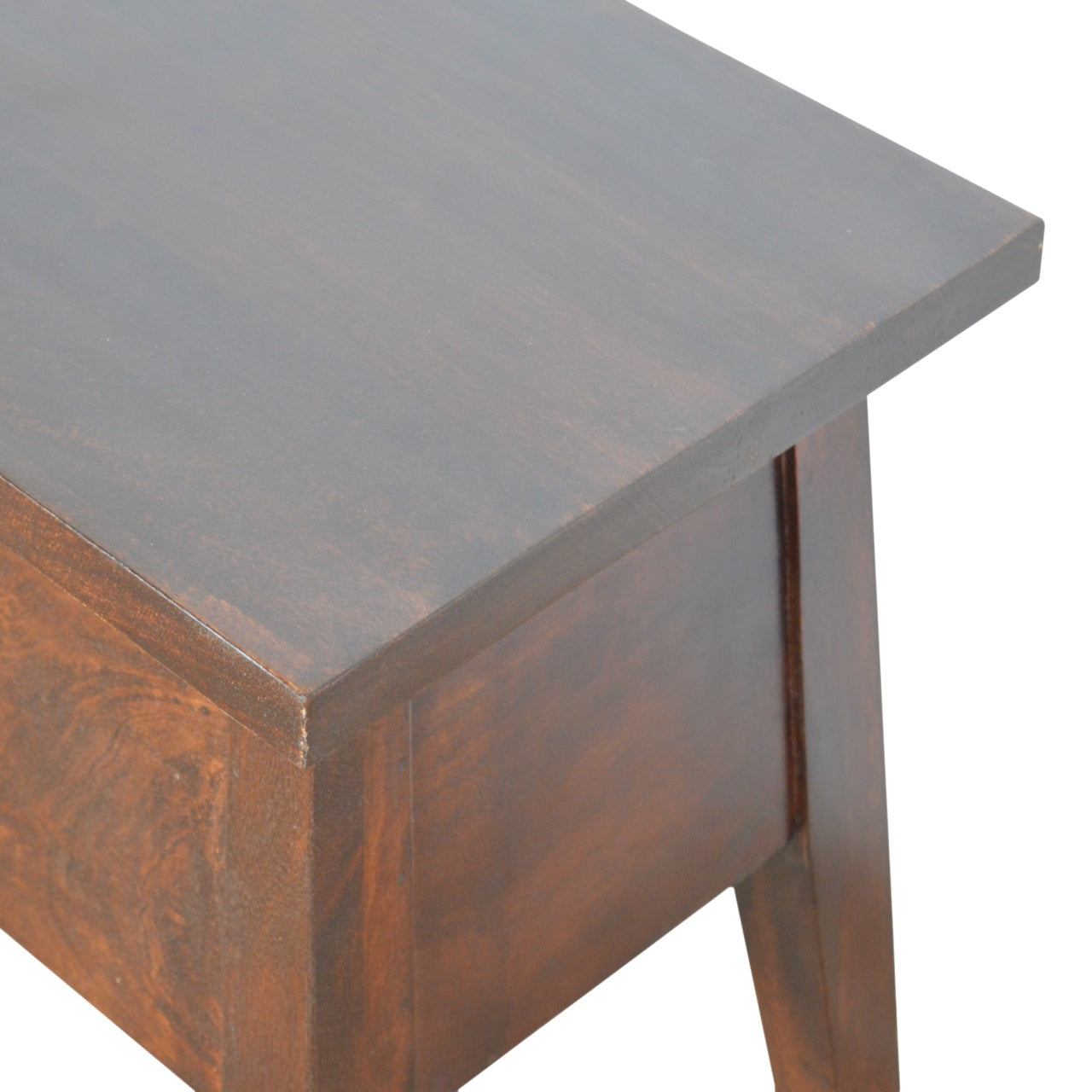 Chestnut Lid Up Storage Bench | Hidden Storage