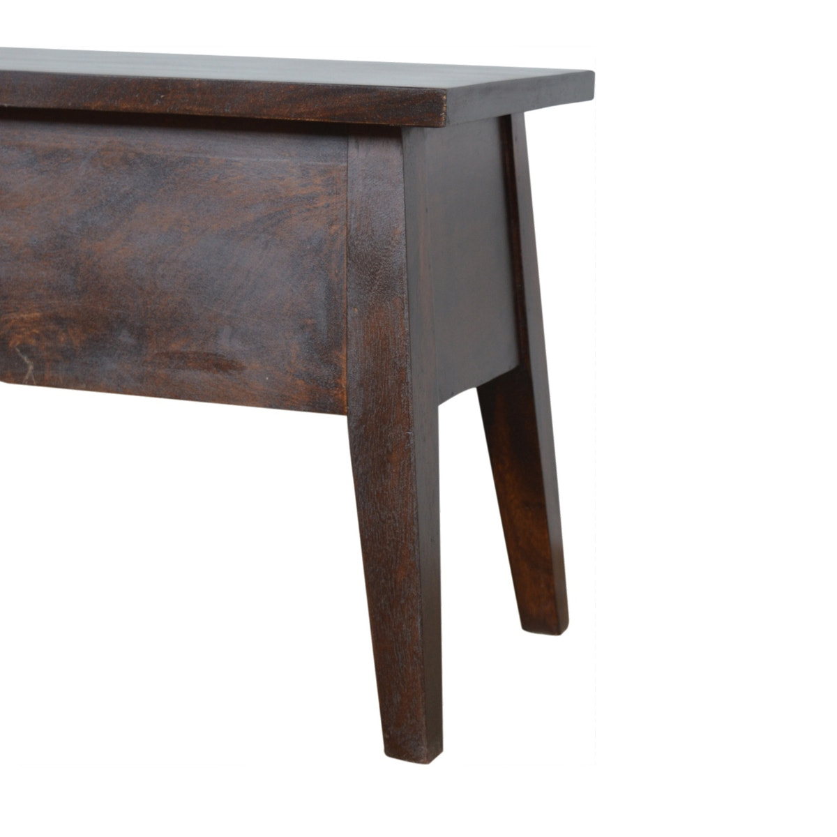 Chestnut Lid Up Storage Bench | Hidden Storage